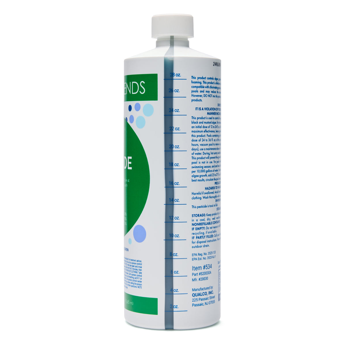 WATER TRENDS Pro Algaecide 1 Quart Measurements The Great Escape