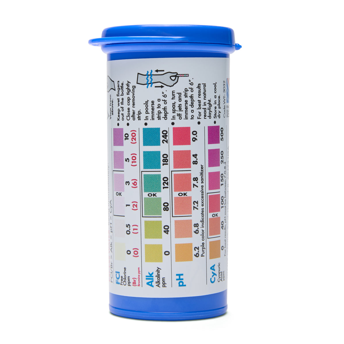 WATER TRENDS Quick 5-in-1 Test Strips 50 Pack Bottle Color Reading The Great Escape