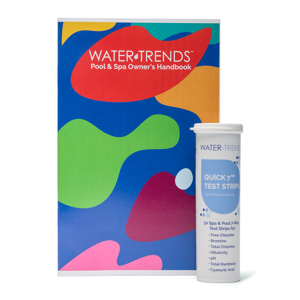 WATER TRENDS Quick 7-in-1 Test Strips 50 Pack Bottle with Owners Handbook The Great Escape