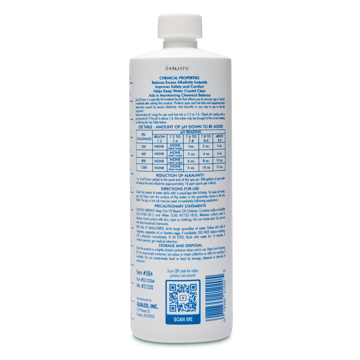 WATER TRENDS Spa pH Down 1 Quart Directions The Great Escape