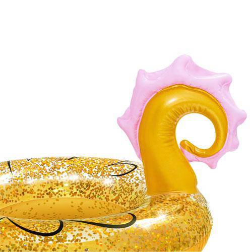 Glitter Seahorse Inflatable Ring - WaterTrendsStore