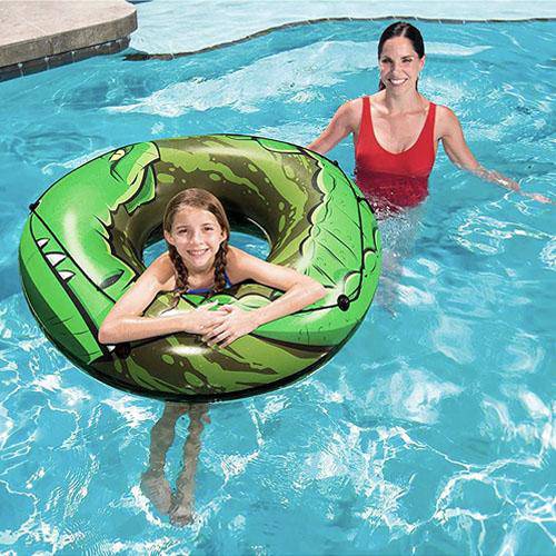 River Gator Inflatable Swim Ring - WaterTrendsStore