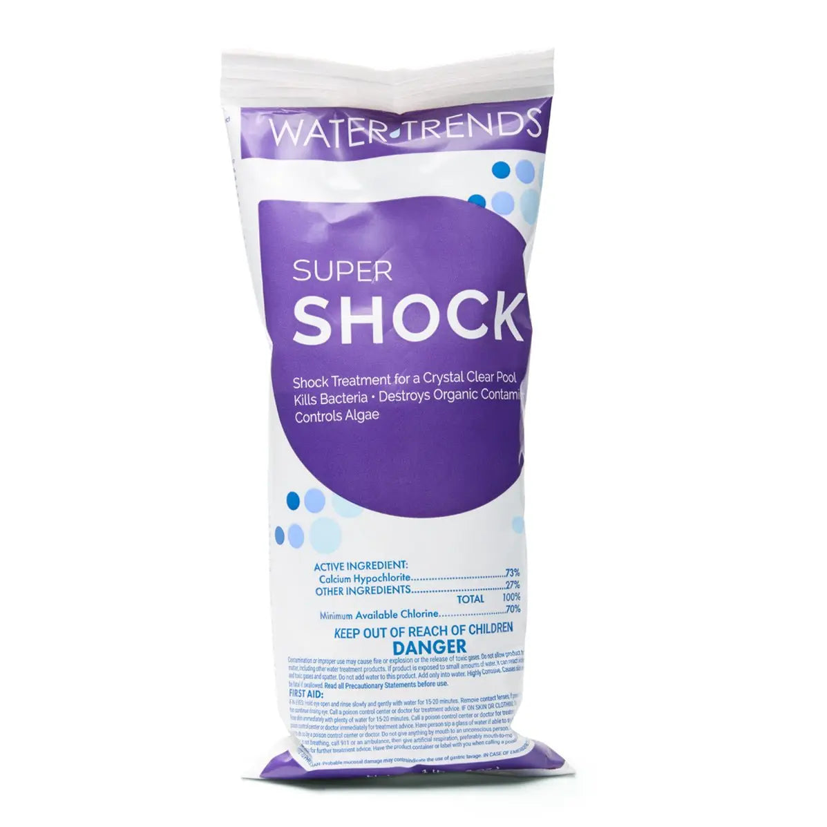 1 lb. Bag WATER TRENDS 73% Super Shock - WaterTrendsStore - 544