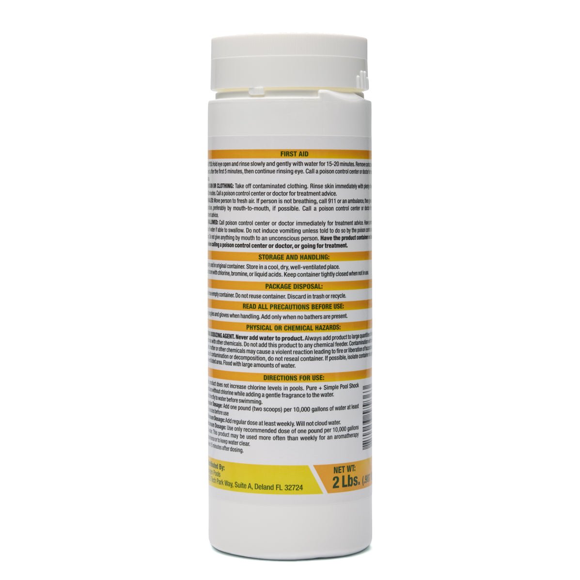 1 lb. Of WATER TRENDS Lemon Verbena Scented Pool Shock - WaterTrendsStore - 3094