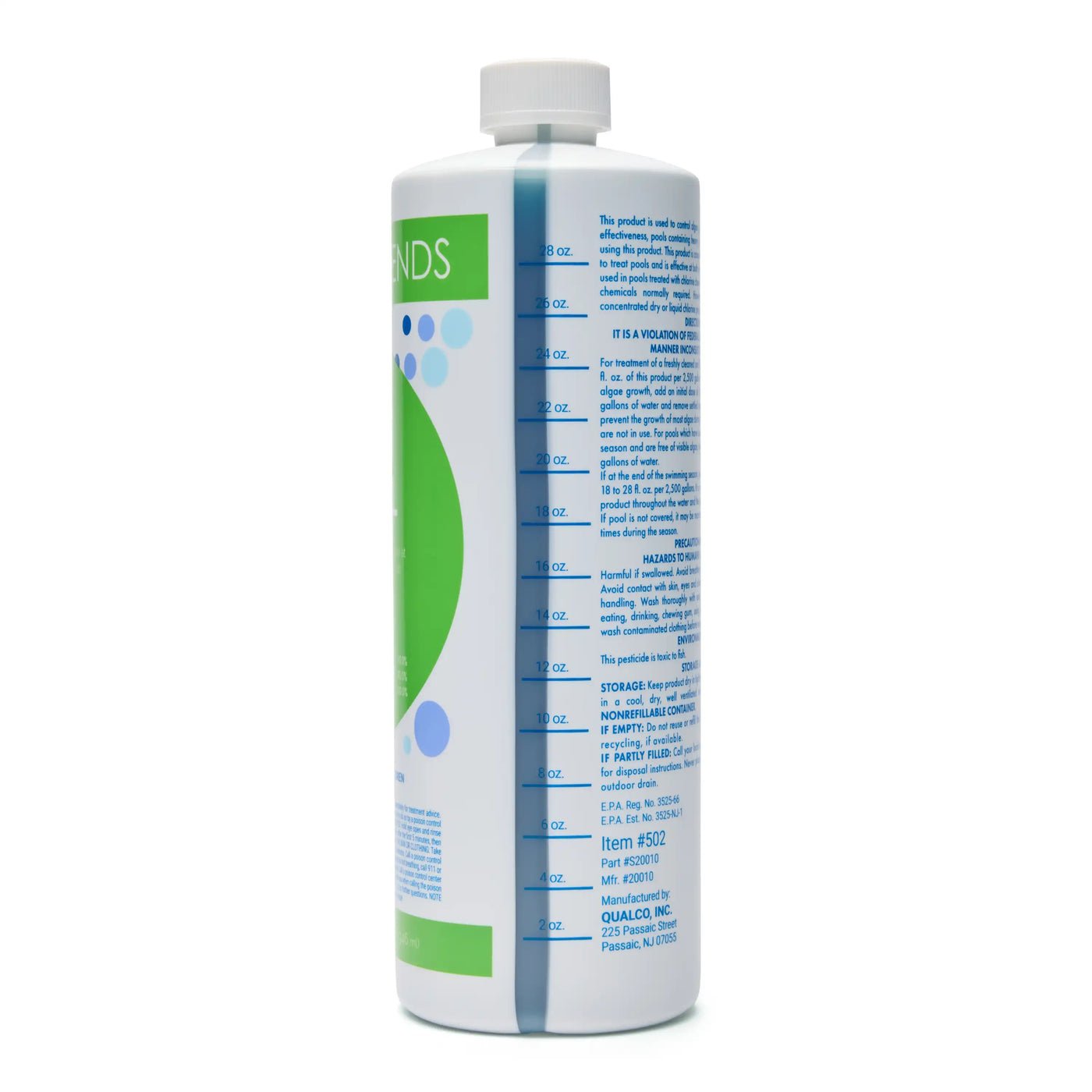 1 Quart Of WATER TRENDS 10% Algae Control - WaterTrendsStore - 502