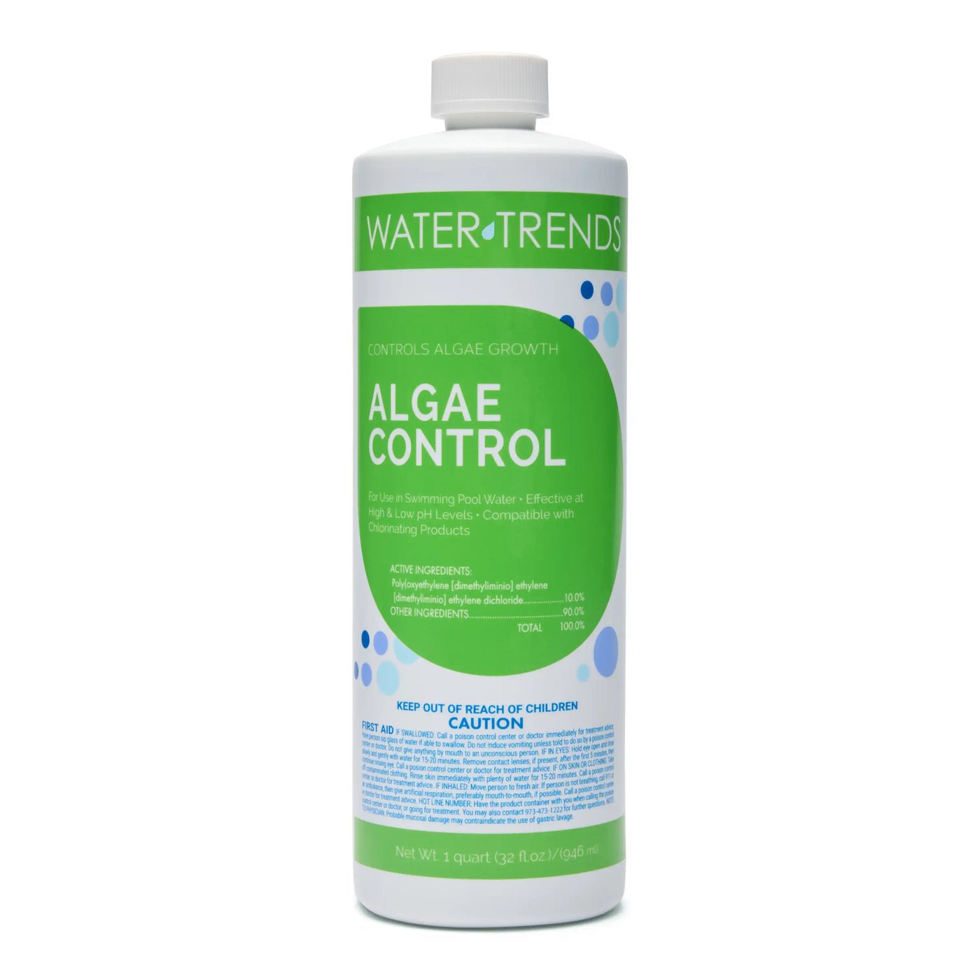 1 Quart Of WATER TRENDS 10% Algae Control - WaterTrendsStore - 502