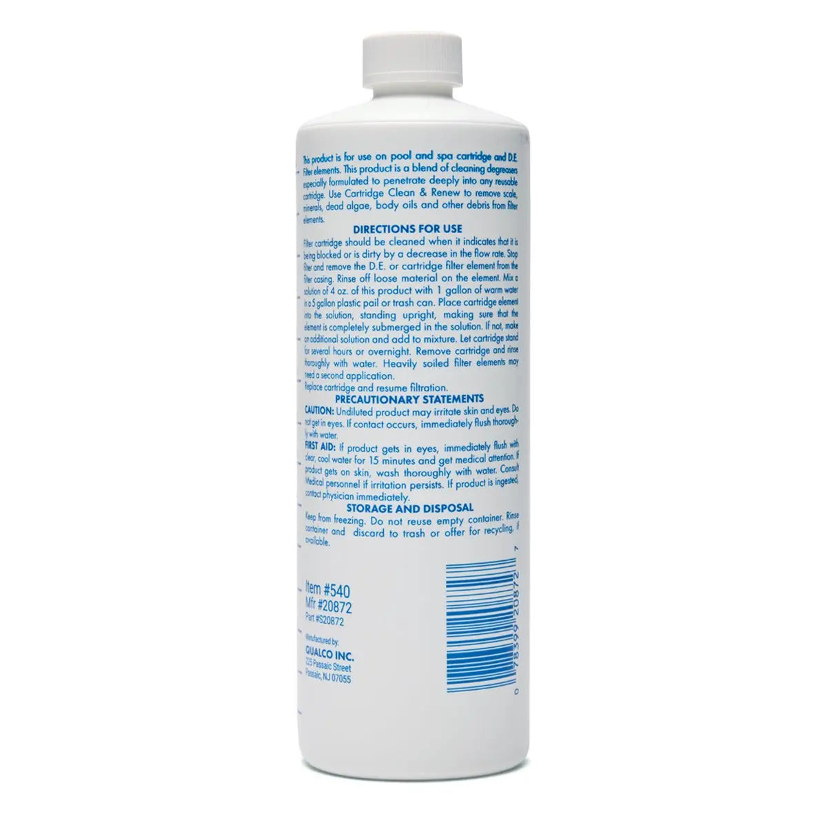 1 Quart Of WATER TRENDS Cartridge Clean & Renew - WaterTrendsStore - 540