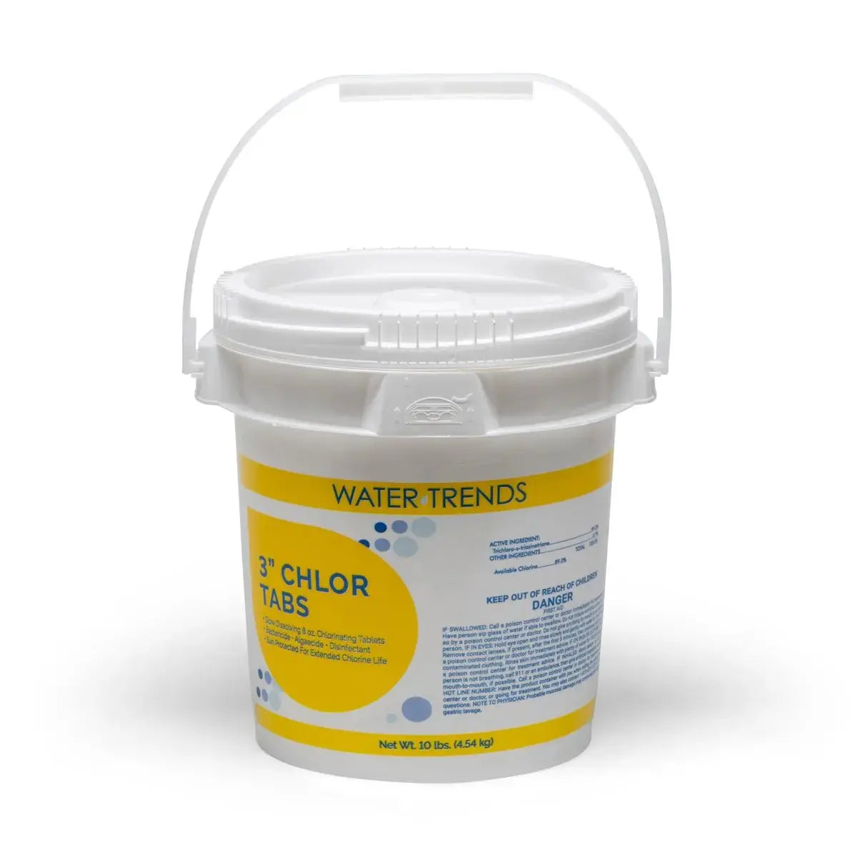10 lbs. Of WATER TRENDS 3" Chlor Tabs - WaterTrendsStore - 499