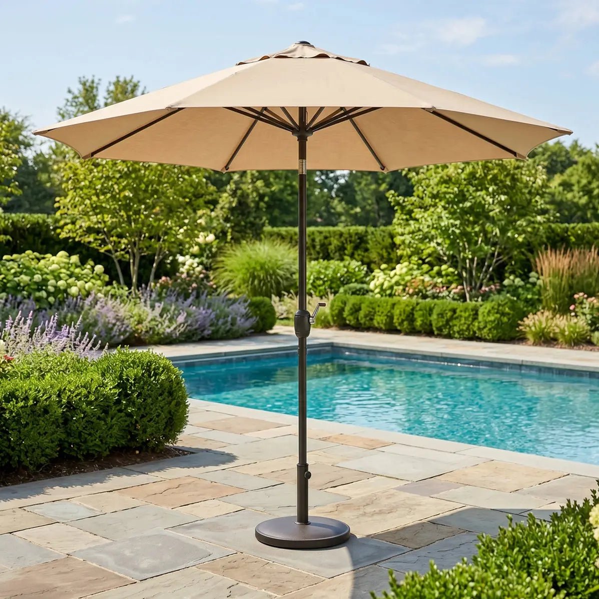 11' Classic Umbrella - Beige - WaterTrendsStore - 88005
