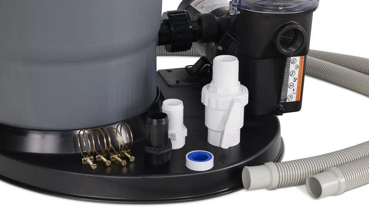 110 Swimpro 2HP Element System W/ Twist Lock Motor, Tank, Base, Cartridge, Fittings, & Hoses - WaterTrendsStore - 9910/9905