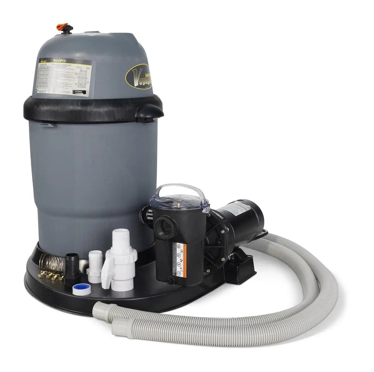 110 Swimpro 2HP Element System W/ Twist Lock Motor, Tank, Base, Cartridge, Fittings, & Hoses - WaterTrendsStore - 9910/9905
