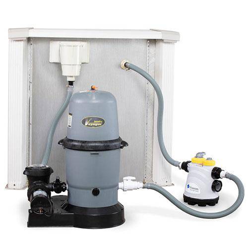 110 Swimpro Element Filter W/ Tank, Base, Cartridge, Fittings, & Hoses - WaterTrendsStore - 9910