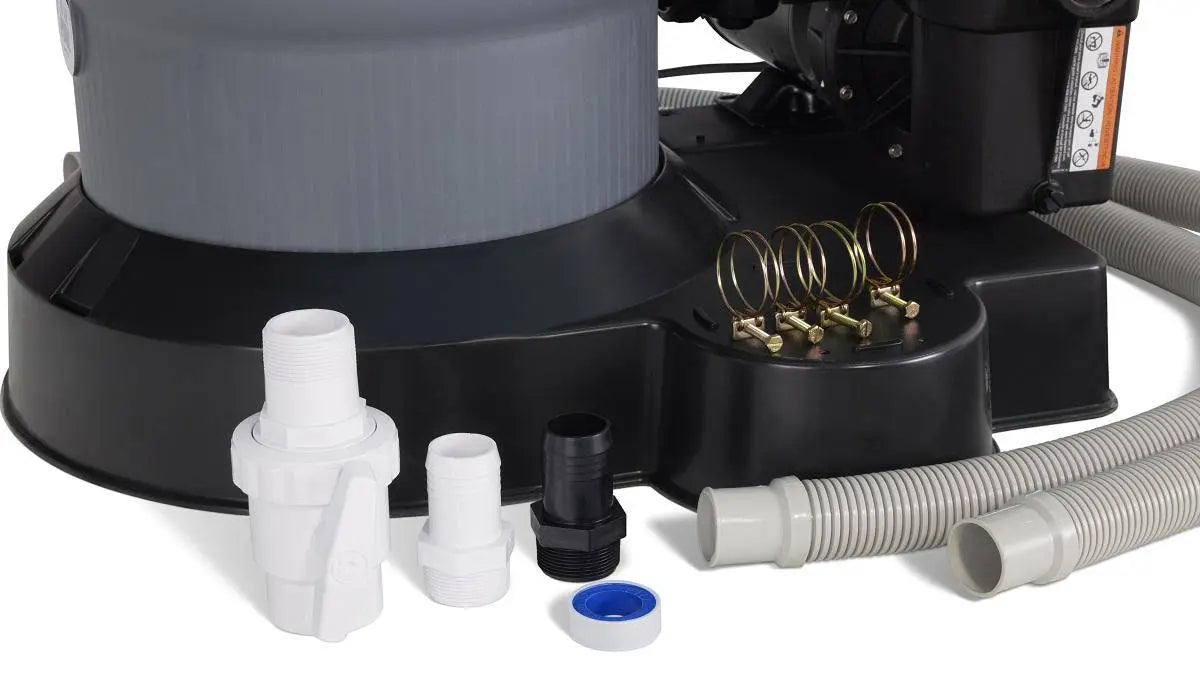 150 Swimpro 2HP Element System W/ Twist Lock Motor, Tank, Base, Cartridge, Fittings, & Hoses - WaterTrendsStore - 9904/9905
