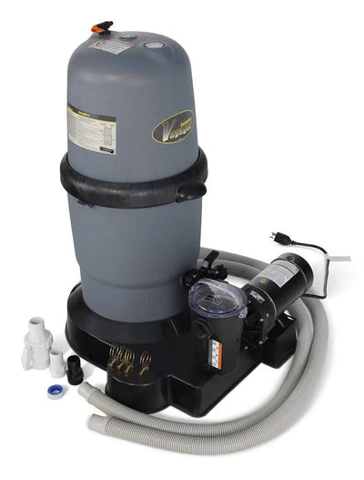 150 Swimpro 2HP Element System W/ Twist Lock Motor, Tank, Base, Cartridge, Fittings, & Hoses - WaterTrendsStore - 9904/9905
