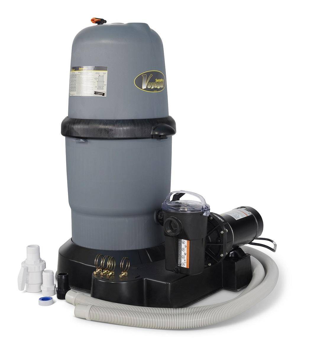 150 Swimpro 2HP Element System W/ Twist Lock Motor, Tank, Base, Cartridge, Fittings, & Hoses - WaterTrendsStore - 9904/9905