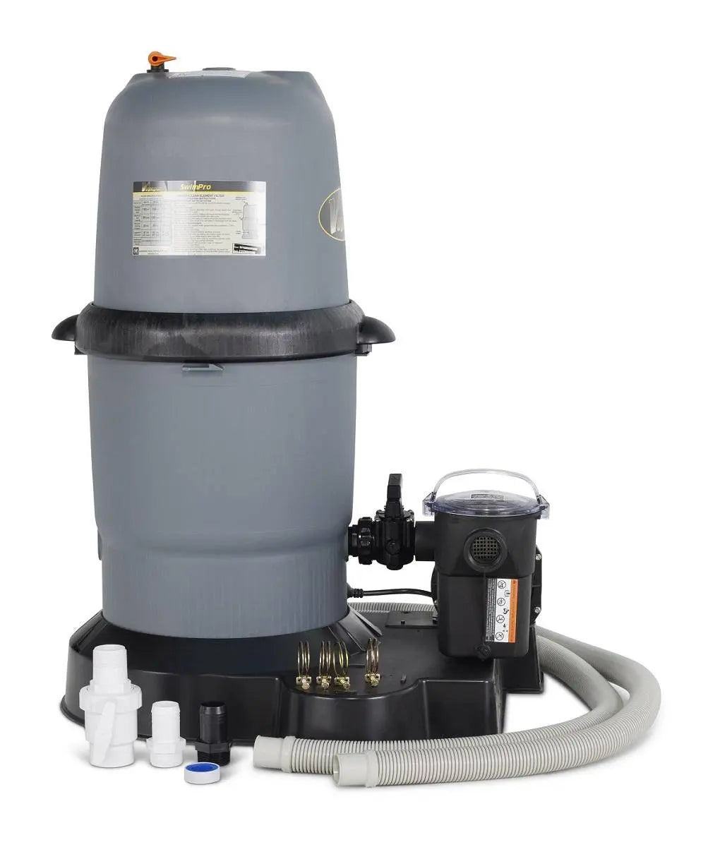 150 Swimpro 2HP Element System W/ Twist Lock Motor, Tank, Base, Cartridge, Fittings, & Hoses - WaterTrendsStore - 9904/9905