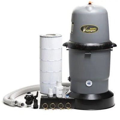 150 Swimpro Element Filter W/ Tank, Base, Cartridge, Fittings, & Hoses - WaterTrendsStore - 9904