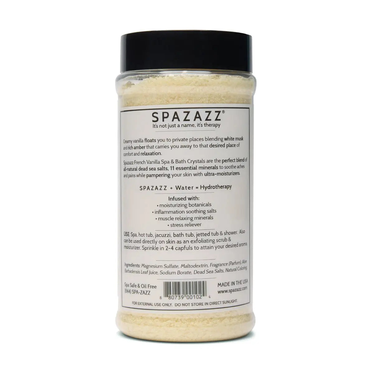 17 oz. Of Spazazz French Vanilla Calm Crystals - WaterTrendsStore - 4152