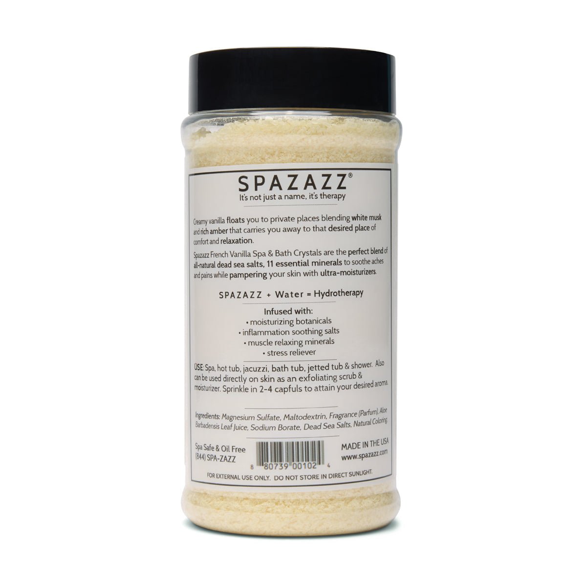 17 oz. Of Spazazz French Vanilla Calm Crystals - WaterTrendsStore - 4152
