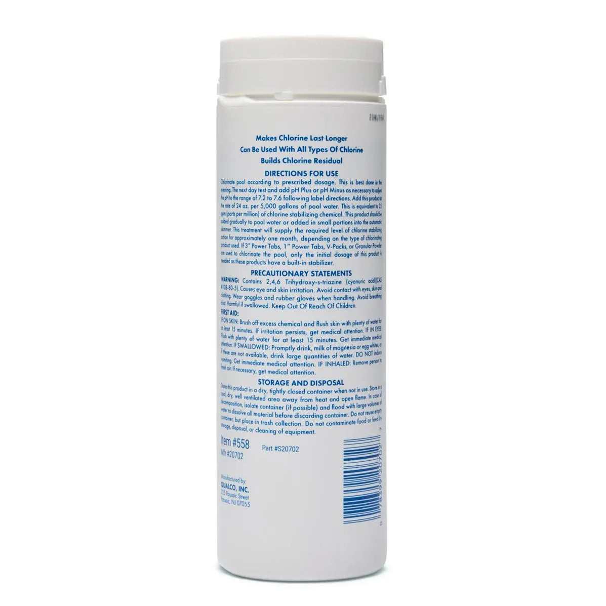 2 lbs. Of WATER TRENDS Chlorine Stabilizer - WaterTrendsStore - 558