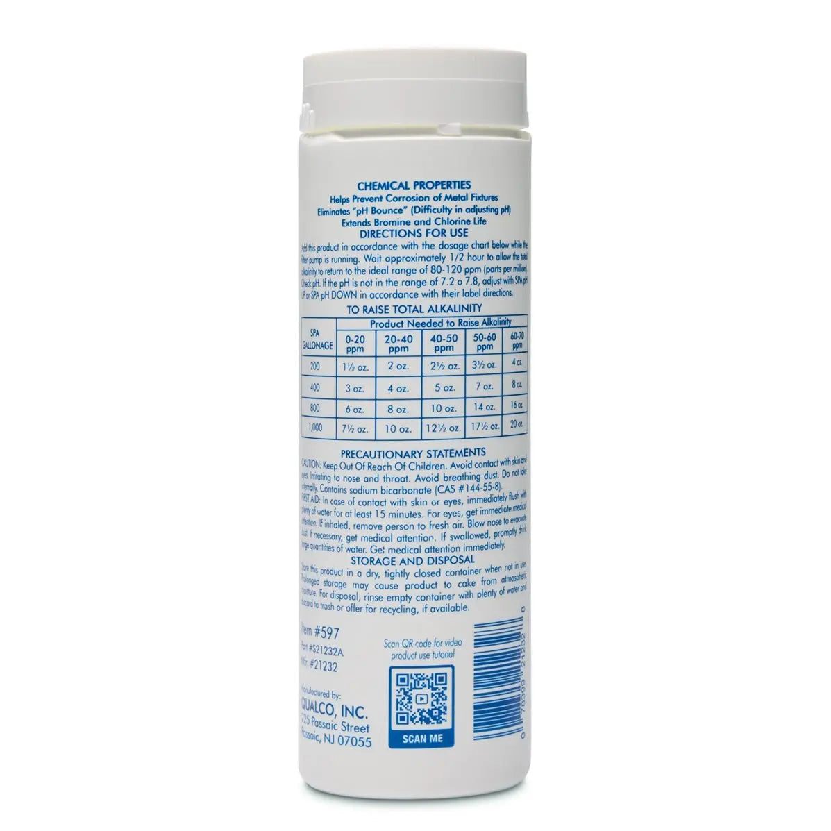 2 lbs. Of WATER TRENDS Spa Alkalinity Up - WaterTrendsStore - 597