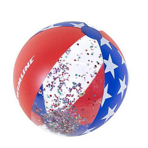 22" Americana Glitter Beach Ball - WaterTrendsStore - 9424