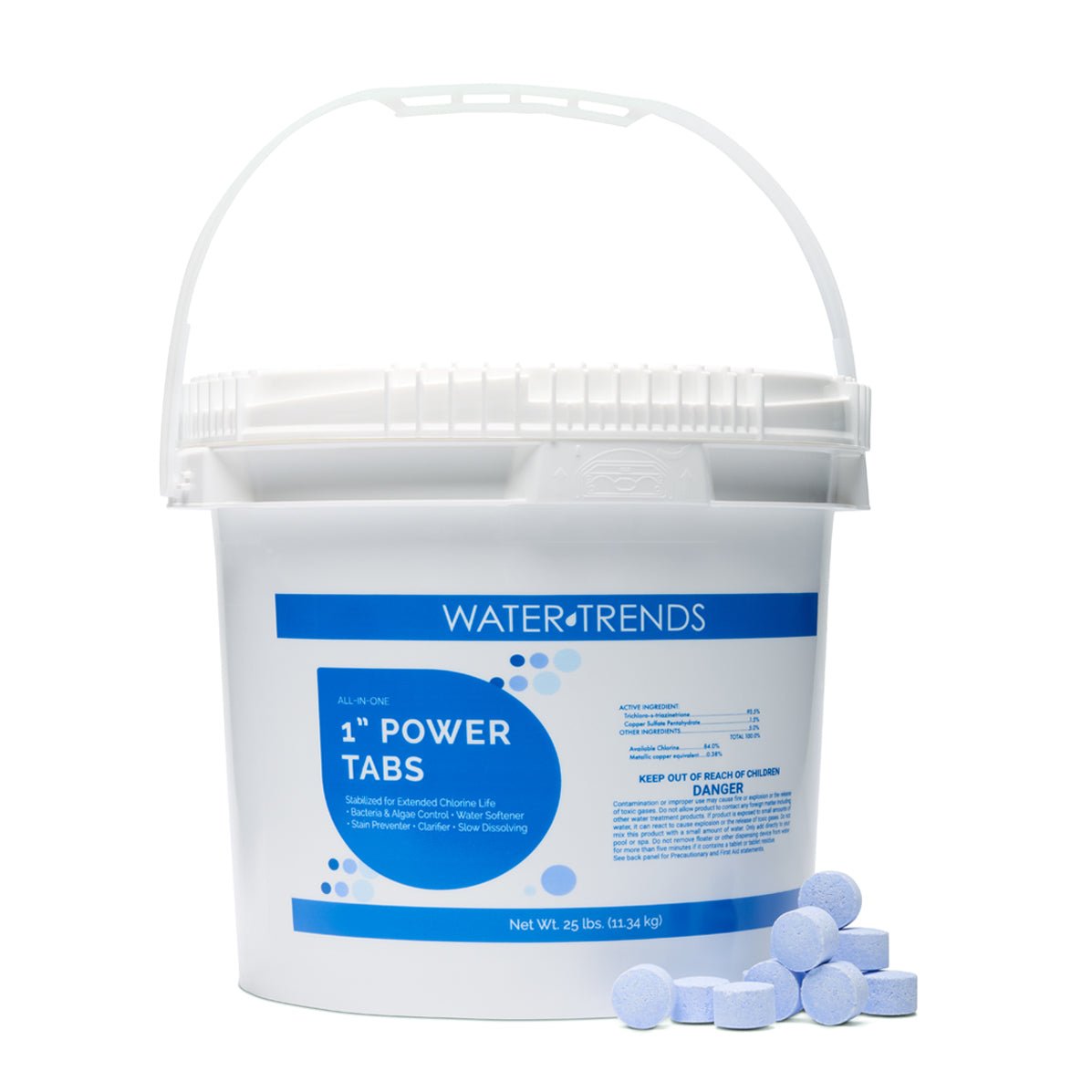 25 lbs. Of WATER TRENDS 6 - in - 1 - 1" Power Tabs - WaterTrendsStore - 568
