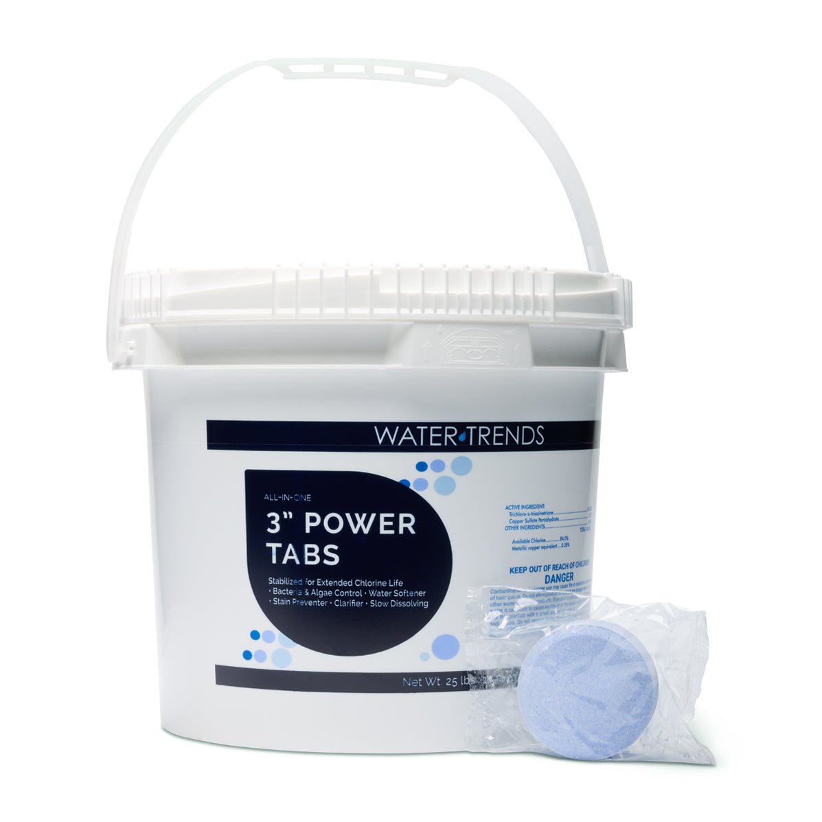 25 lbs. Of WATER TRENDS 6 - in - 1 - 3" Power Tabs - WaterTrendsStore - 575