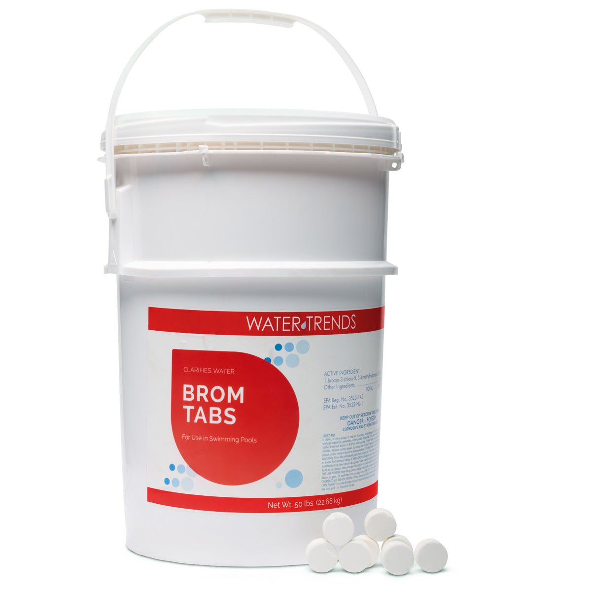 50LB Of WATER TRENDS Bromine Tabs - WaterTrendsStore - 525