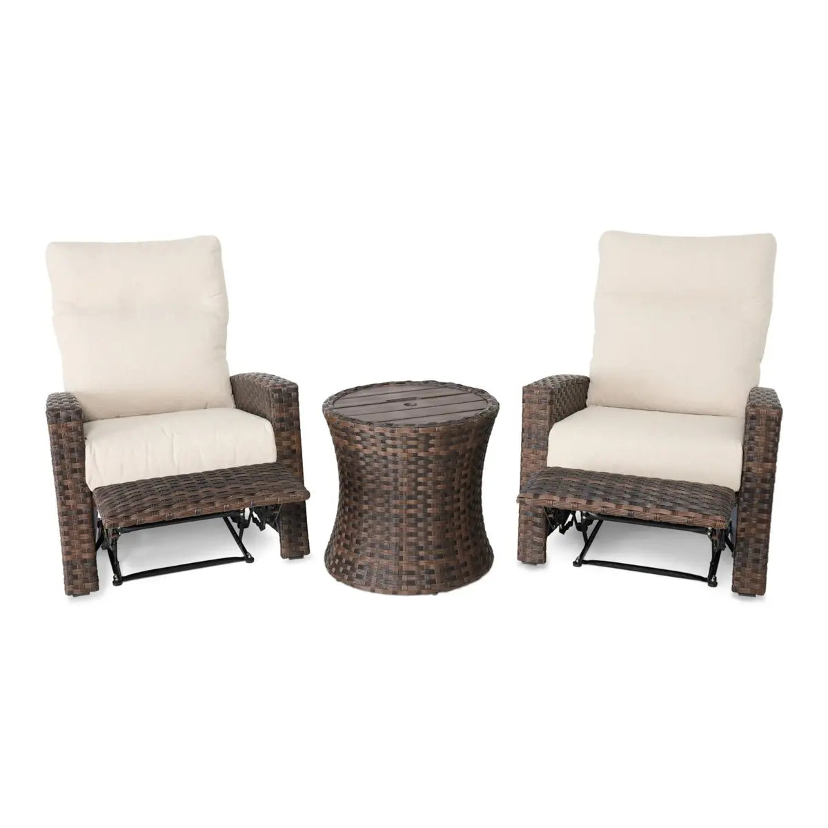 Arcadia 3 Piece Recliner Group - Dark Brown - WaterTrendsStore - 43413