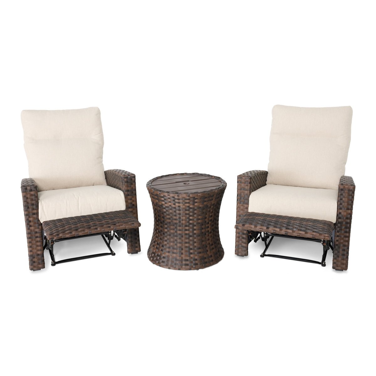 Arcadia 3 Piece Recliner Group - Dark Brown - WaterTrendsStore - 43413