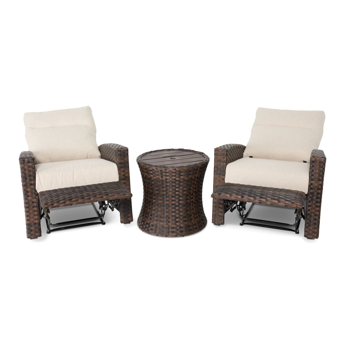 Arcadia 3 Piece Recliner Group - Dark Brown - WaterTrendsStore - 43413