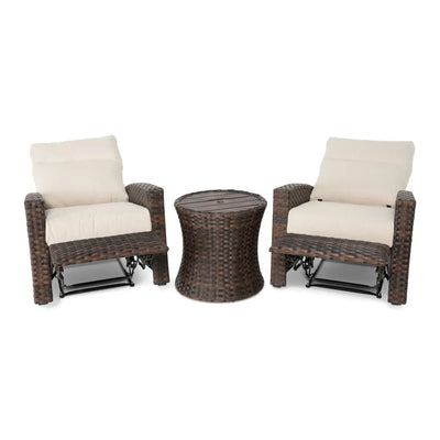 Arcadia 3 Piece Recliner Group - Dark Brown - WaterTrendsStore - 43413