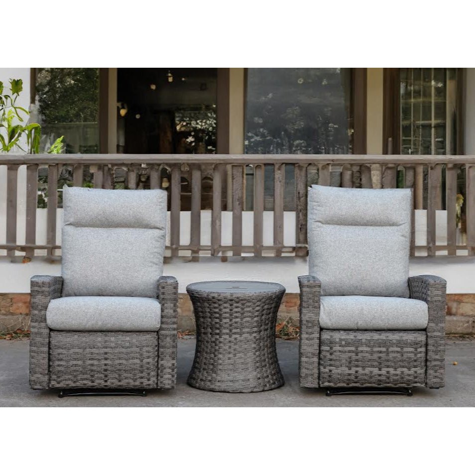 Arcadia 3 Piece Recliner Group - Grey - WaterTrendsStore - 85922