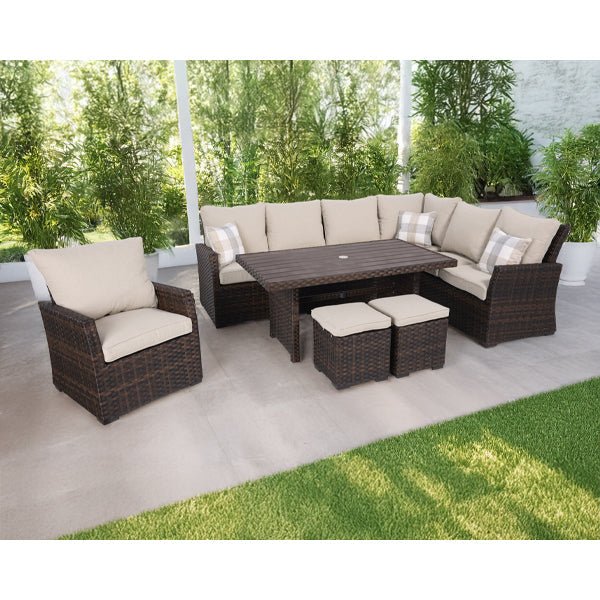Arcadia Sectional Group - Brown - WaterTrendsStore - None - 46157