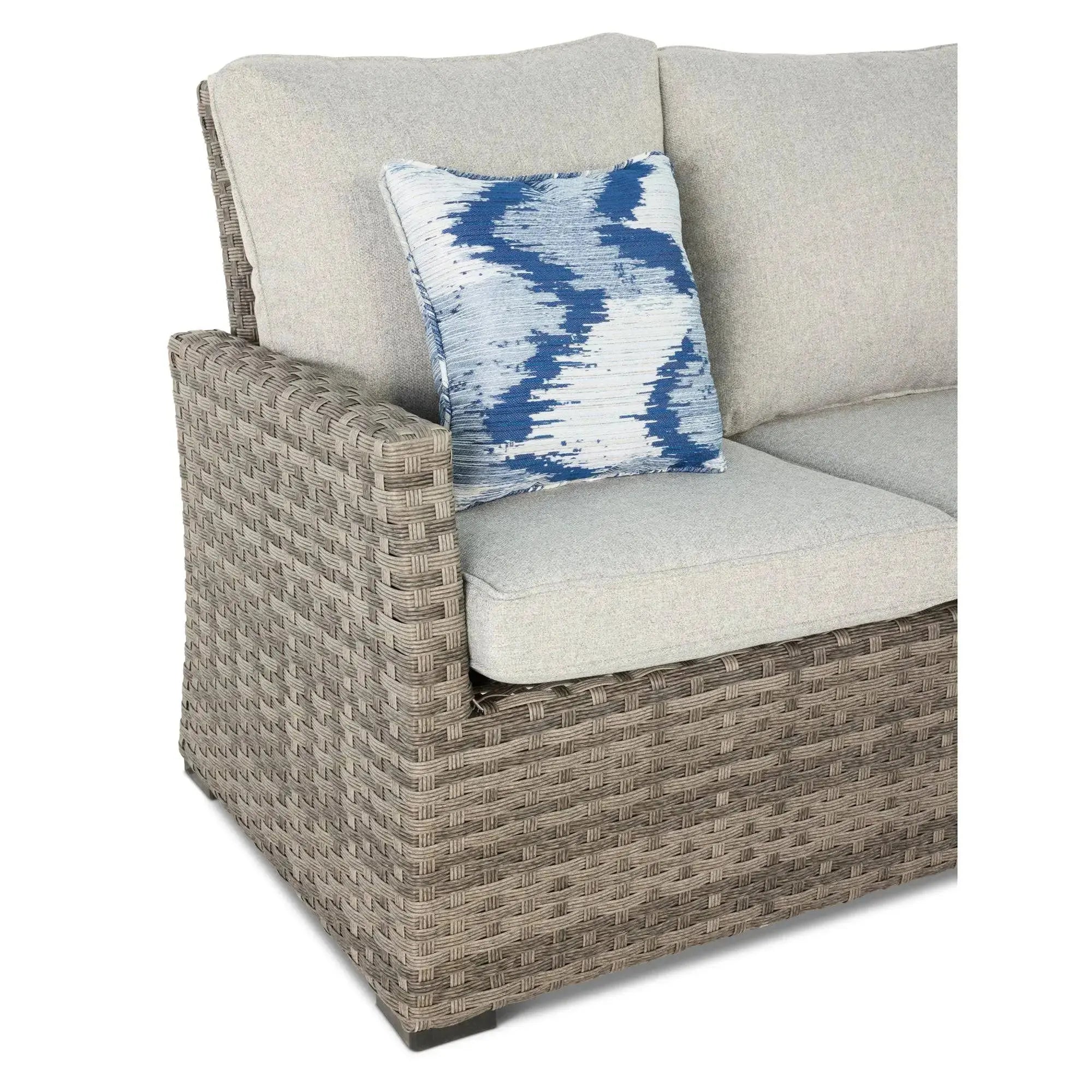 Arcadia Sectional Group - Grey - WaterTrendsStore - Conversation Table w/ (2) Cube Ottomans - $500.00 - 85920