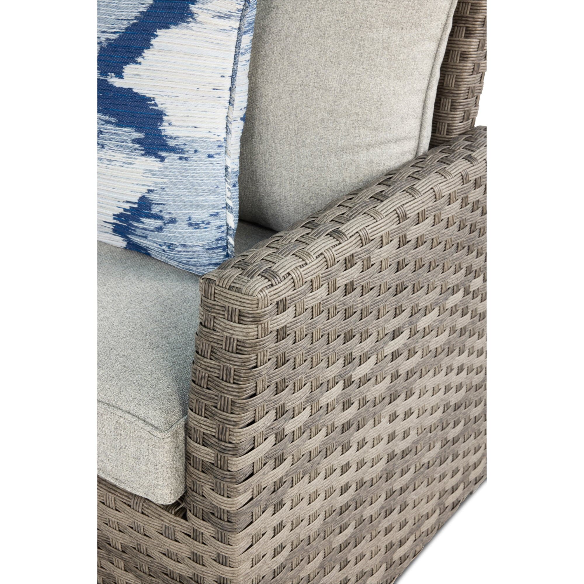 Arcadia Sectional Group - Grey - WaterTrendsStore - Conversation Table w/ (2) Cube Ottomans - $500.00 - 85920