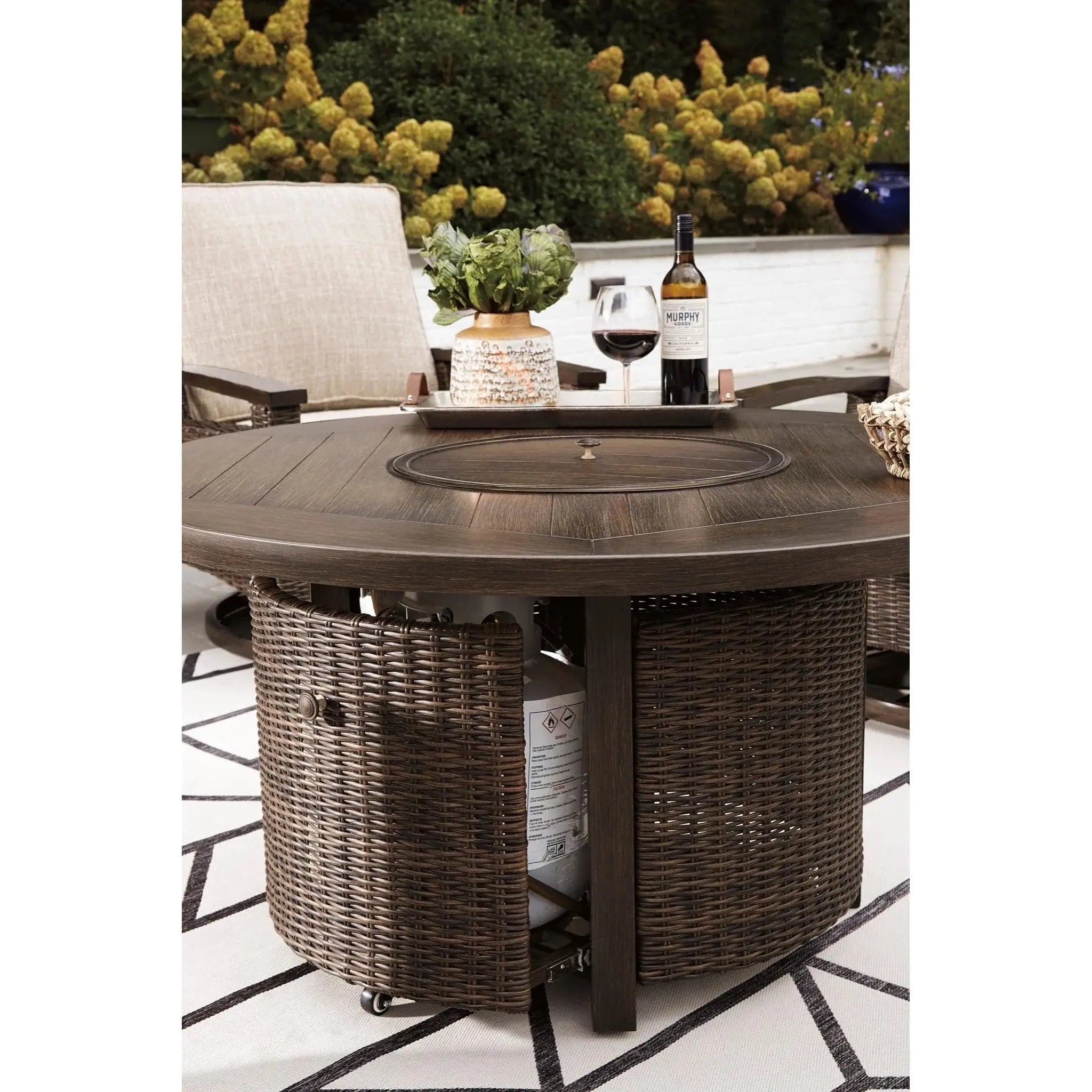 Bayfield 5 Piece Firepit Chat Group - WaterTrendsStore - 84877