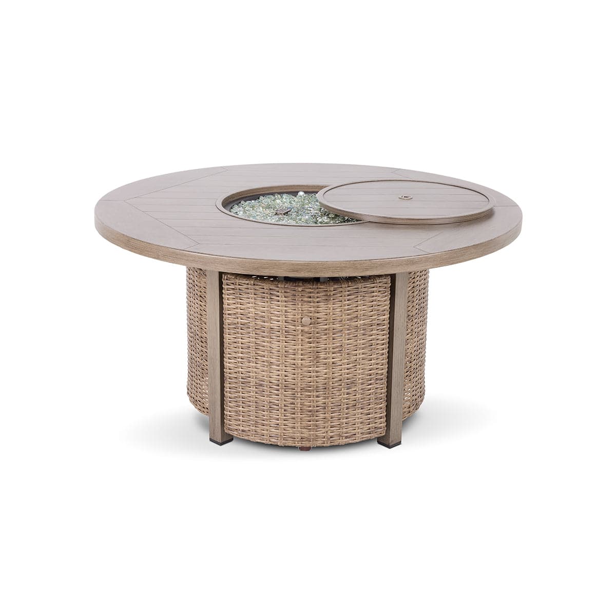 Bayfield Driftwood 5 Piece Firepit Chat Group - WaterTrendsStore - 85911