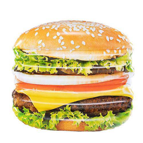 Cheeseburger Island Inflatable Mattress - WaterTrendsStore - 4529