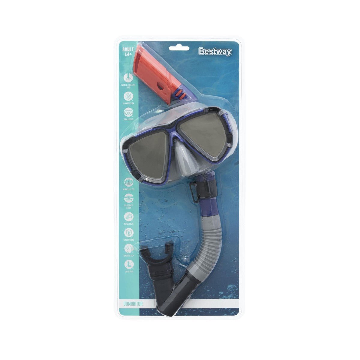 Dominator 2 Snorkel Mask - WaterTrendsStore - Blue - 3159