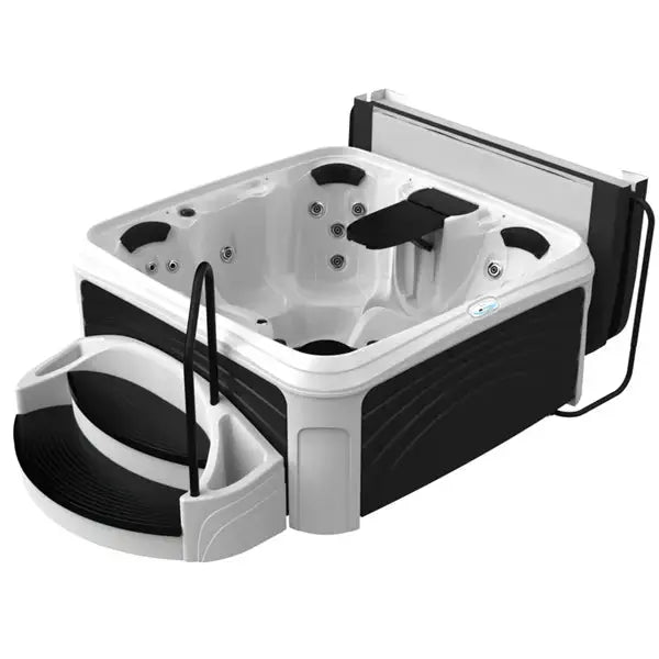 Dreammaker Cabana 2500L Suite - WaterTrendsStore - White Diamond Spa with Black Panels - 