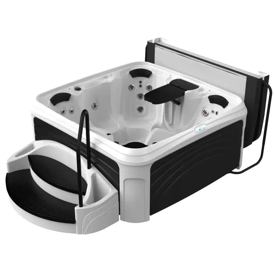 Dreammaker Cabana 3500L Suite - WaterTrendsStore - White Diamond Spa with Black Panels - 
