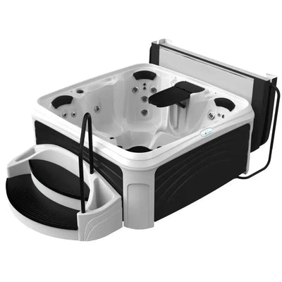 Dreammaker Cabana 3500L Suite - WaterTrendsStore - White Diamond Spa with Black Panels - 
