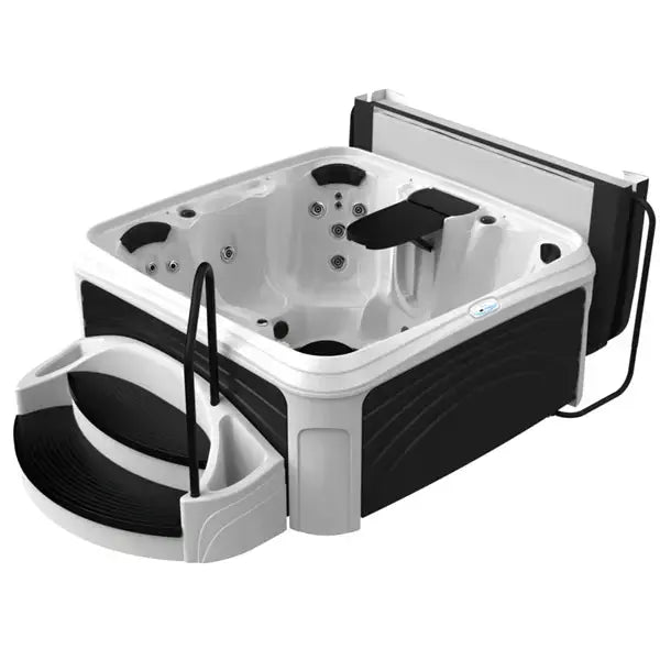 Dreammaker Cabana 3500S Suite - WaterTrendsStore - White Diamond Spa with Black Panels - 
