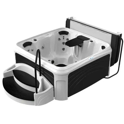 Dreammaker Cabana 3500S Suite - WaterTrendsStore - White Diamond Spa with Black Panels - 