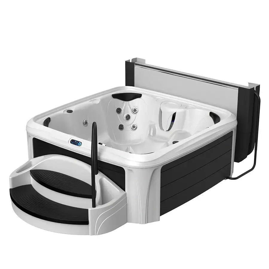 Dreammaker Comfort 2300S Suite - WaterTrendsStore - White Diamond Spa with Black Panels - 