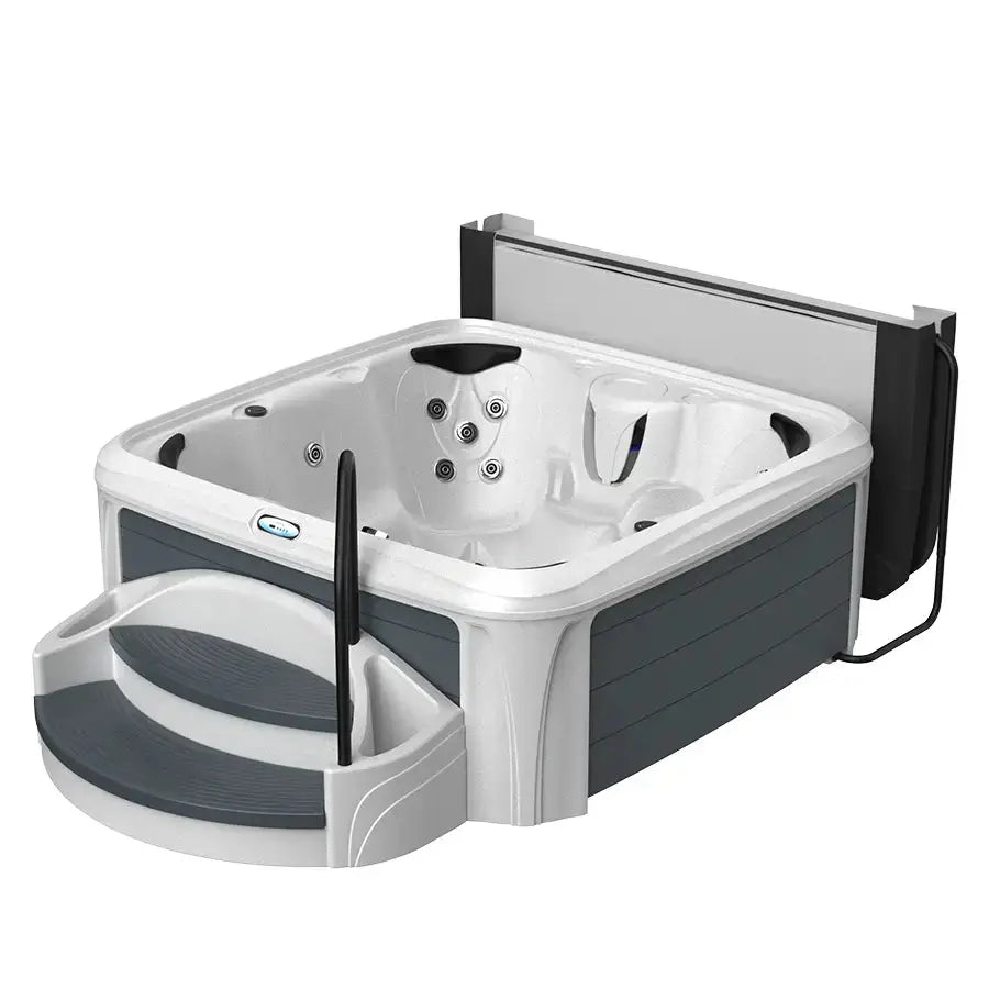 Dreammaker Comfort 2300S Suite - WaterTrendsStore - White Diamond Spa with Gray Panels - 