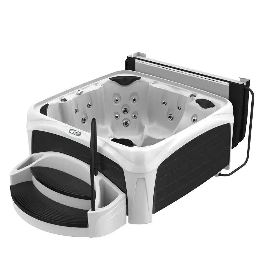 Dreammaker Crossover 730L Suite - WaterTrendsStore - White Diamond Spa with Black Panels - 