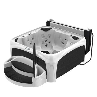 Dreammaker Crossover 730L Suite - WaterTrendsStore - White Diamond Spa with Black Panels - 